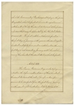 President John Tyler Signed Treaty of Peru -- Tyler's Signature Here on 12 January 1843 Ratifies the 1841 Treaty